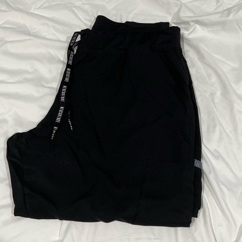 Medcouture Black Scrub Joggers